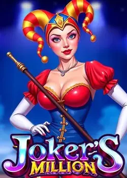 Millionen-Joker mit einfachen Linien und hohem Maximalgewinn.